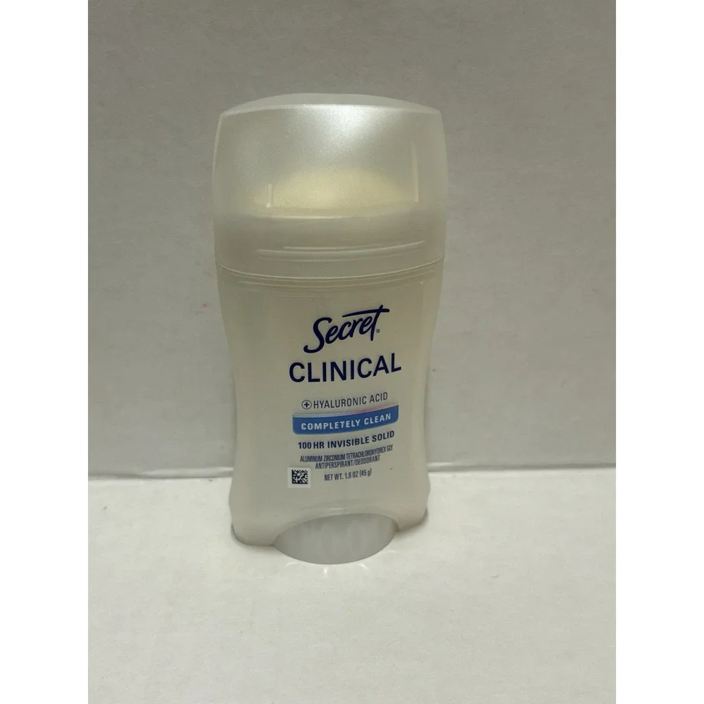 Secret Clinical Completely Clean Invisible Solid 100HR Antiperspirant 1.6 oz NEW